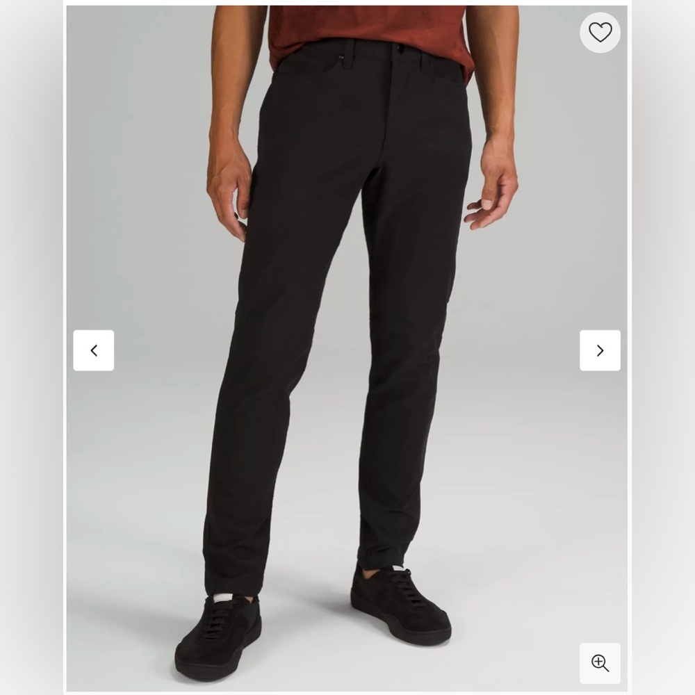 Lululemon Men's Pants Black ABC Slim-Fit 5 Pocket Pant Size 32 Waist, 30" Length